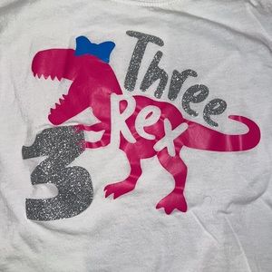 3-Rex Birthday T-Shirt